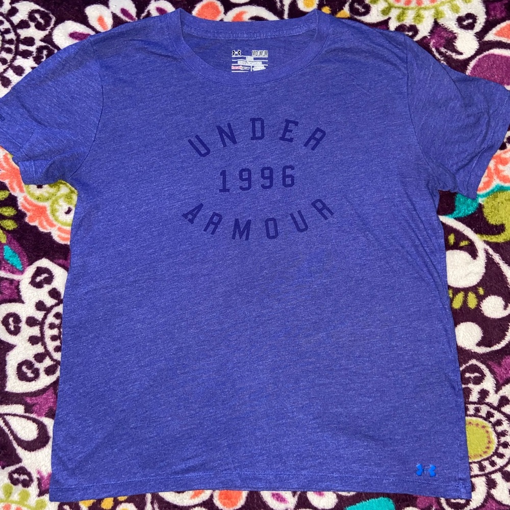Under Armour Size Medium Blue T-Shirt
